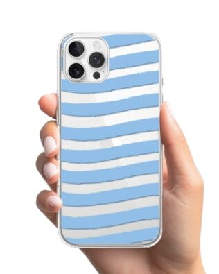 Etui do iPhone 12 Pro przeźroczyste, silikonowe Flexi, fale morskie