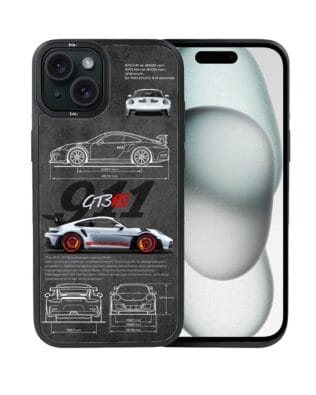 Etui do iPhone 15 IBIZU DropGuard Matt z MagSafe, TechDrive, 911 GT3 RS