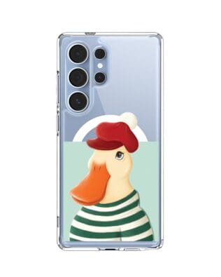 Etui do Samsung Galaxy S25 Ultra z MagSafe przeźroczyste, silikonowe Flexi, kaczuszka