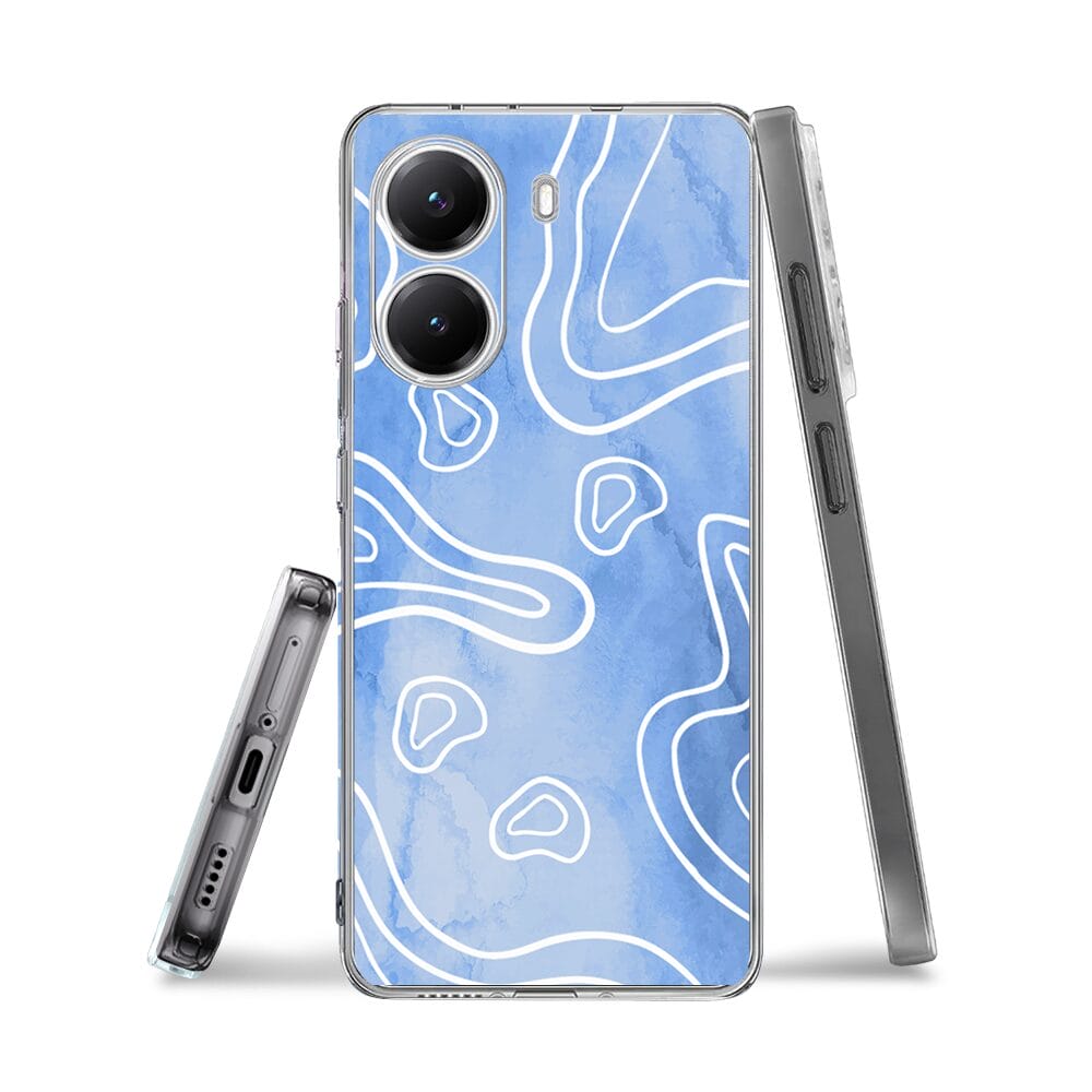 Etui do Xiaomi POCO X7 Pro przeźroczyste, silikonowe Flexi, morski wzór - obrazek 3