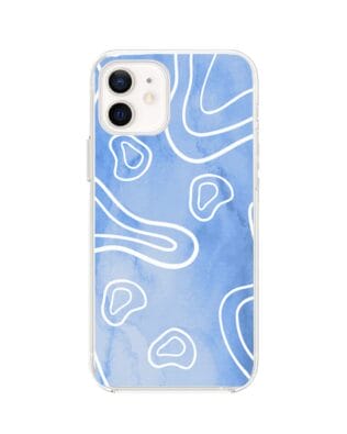 Etui do iPhone 12 Mini przeźroczyste, silikonowe Flexi, morski wzór