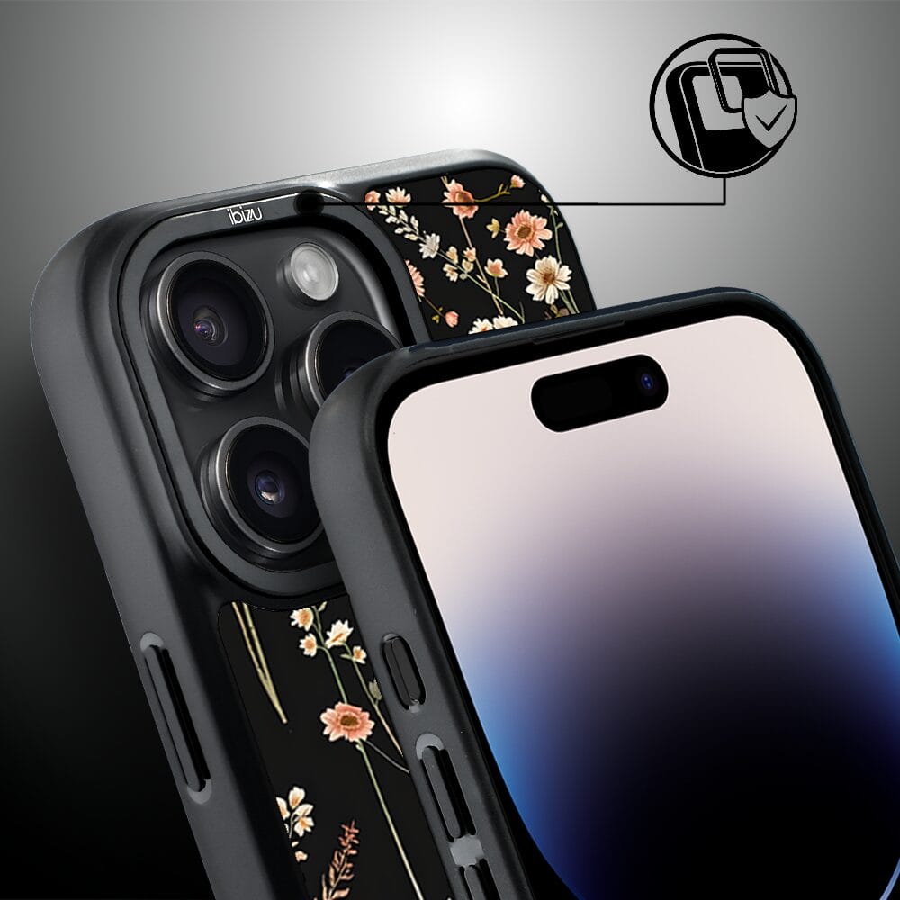 Etui do iPhone 14 Pro IBIZU DropGuard Matt z MagSafe, Pastel Bloom, Północny ogród - obrazek 3