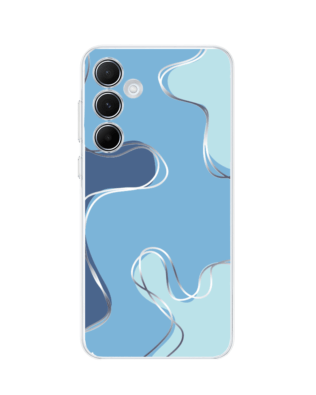 Etui do Samsung Galaxy A55 5G przeźroczyste, silikonowe Flexi, spokój oceanu