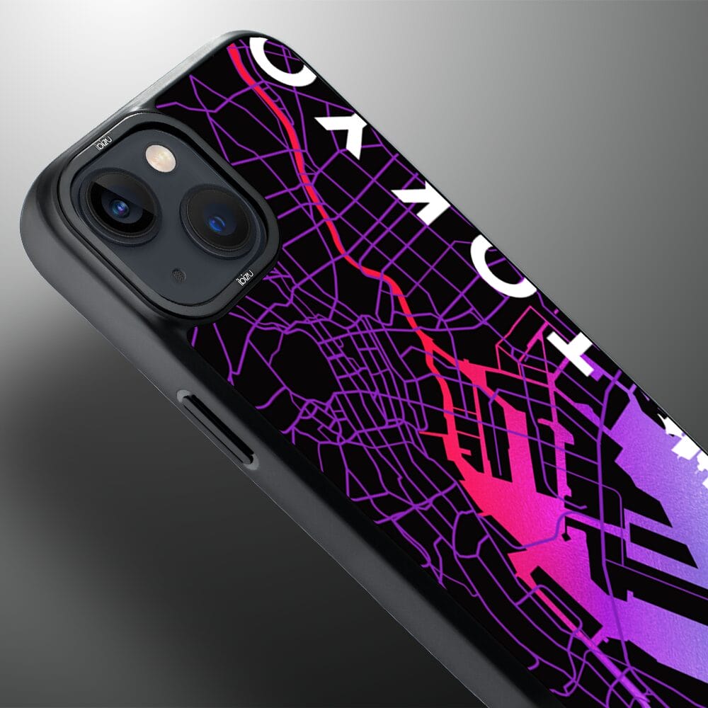 Etui do iPhone 14 Plus IBIZU DropGuard Matt z MagSafe, Mapy Świata, Tokyo - obrazek 4