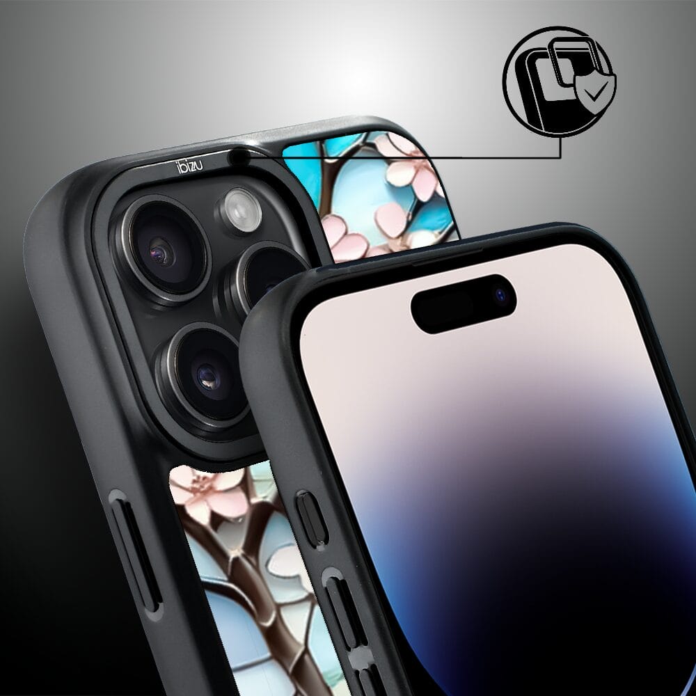 Etui do iPhone 14 Pro IBIZU DropGuard Matt z MagSafe, Barwy Szkła, Księżycowa Wiśnia - obrazek 3