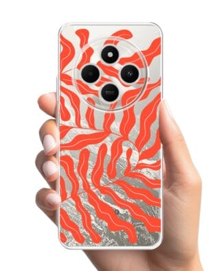 Etui do Xiaomi POCO C75 przeźroczyste, silikonowe Flexi, rafa koralowa