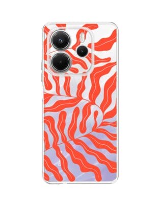 Etui do Xiaomi Redmi Note 14 5G przeźroczyste, silikonowe Flexi, rafa koralowa