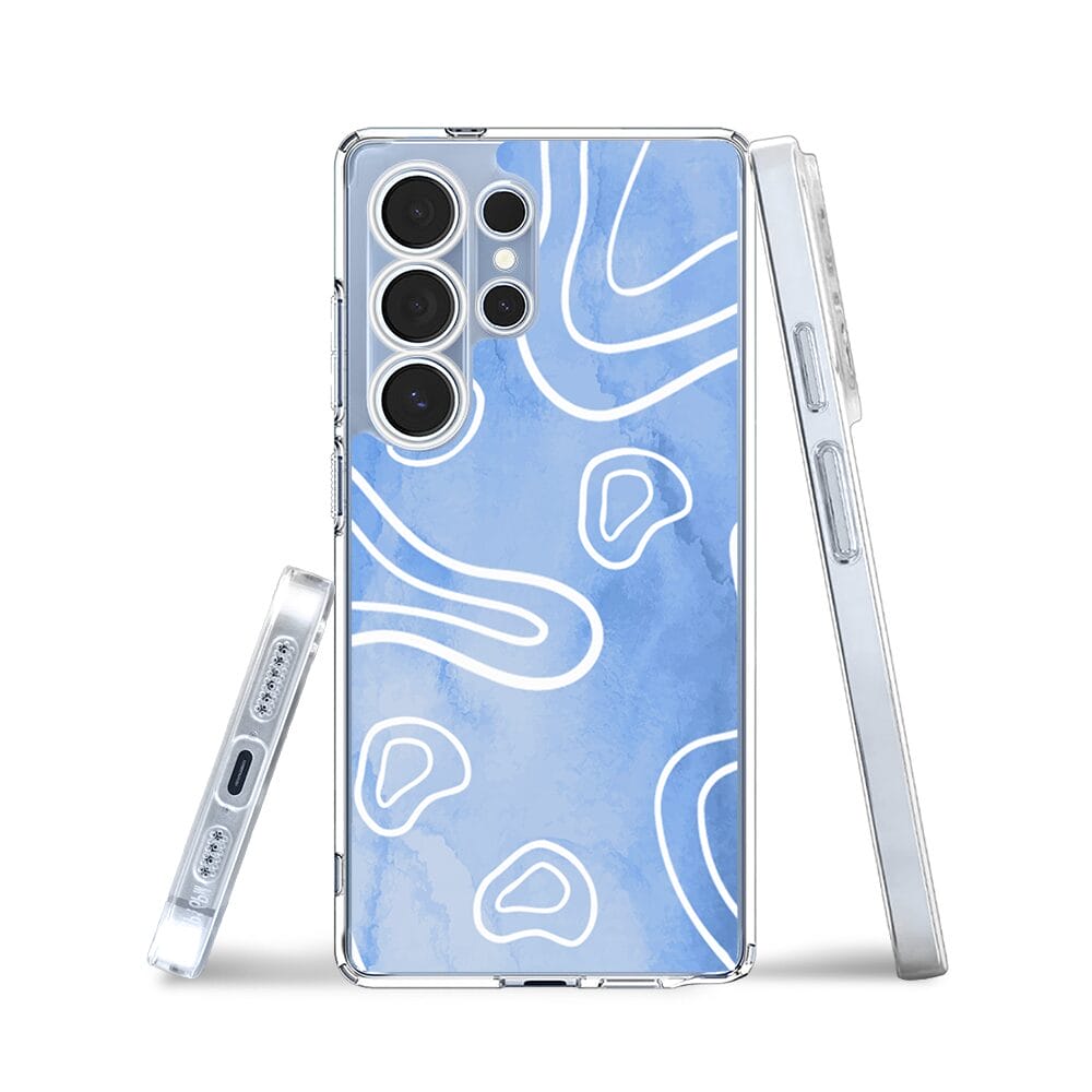 Etui do Samsung Galaxy S25 Ultra przeźroczyste, silikonowe Flexi, morski wzór - obrazek 3