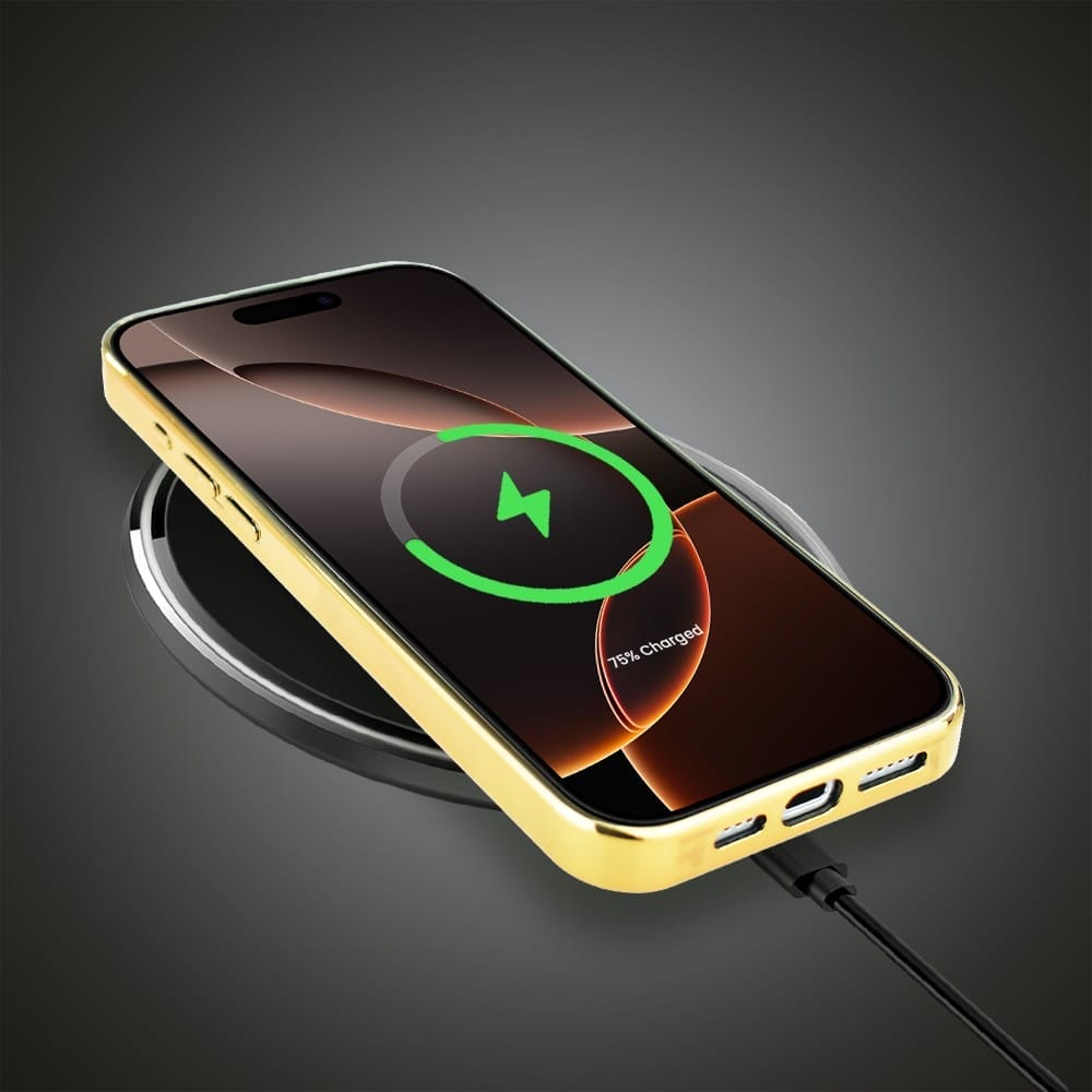 Etui do iPhone 16 Pro IBIZU Elite Glass z MagSafe Magia Azji, Złoty wodospad, złote - obrazek 8