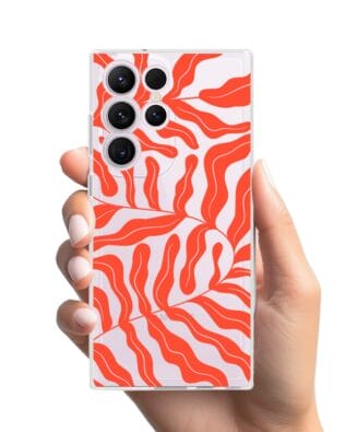 Etui do Samsung Galaxy S23 Ultra przeźroczyste, silikonowe Flexi, rafa koralowa