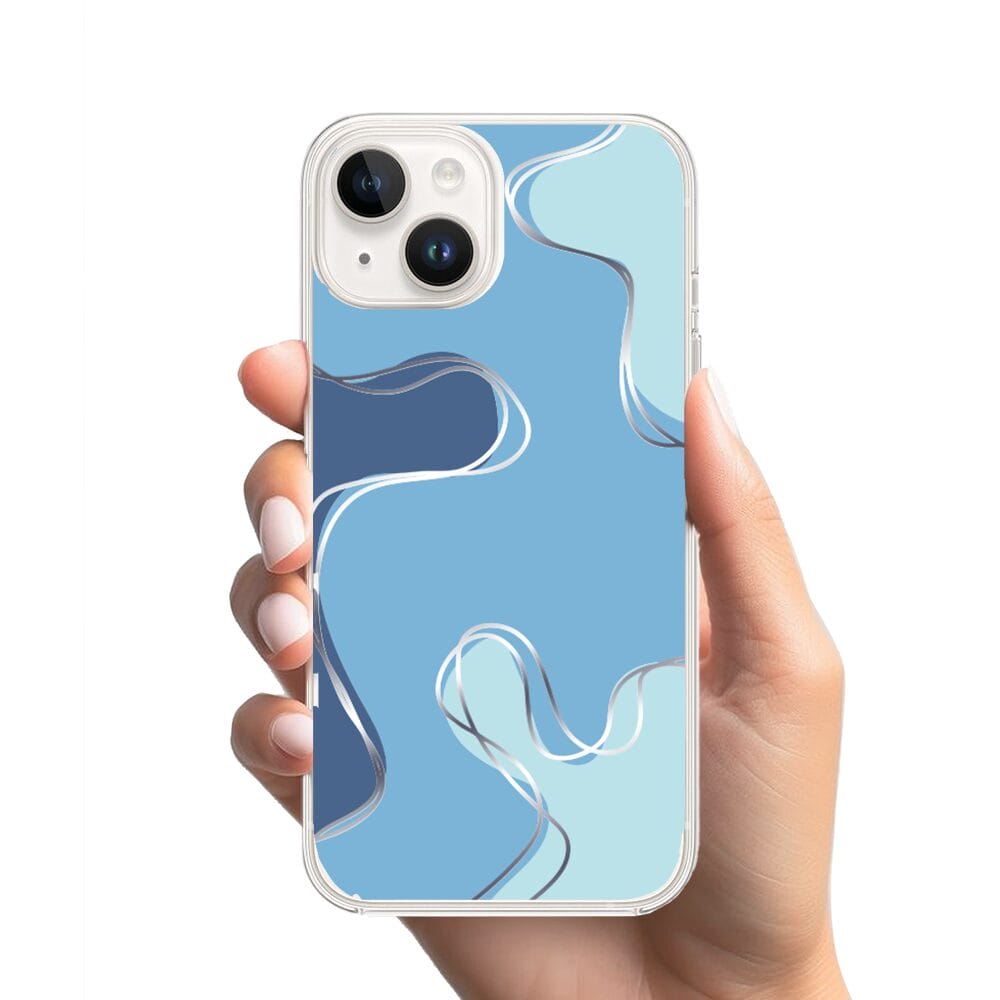 Etui do iPhone 13 Mini z MagSafe przeźroczyste, silikonowe Flexi, spokój oceanu - obrazek 2