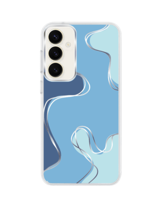 Etui do Samsung Galaxy S23 FE 5G z MagSafe przeźroczyste, silikonowe Flexi, spokój oceanu