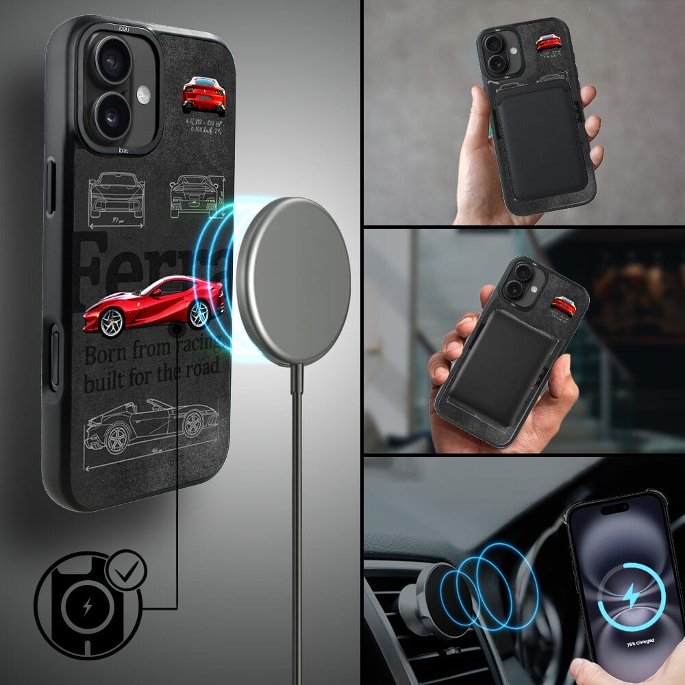 Etui do iPhone 16 Plus IBIZU DropGuard Matt z MagSafe, TechDrive, 812 Superfast - obrazek 8