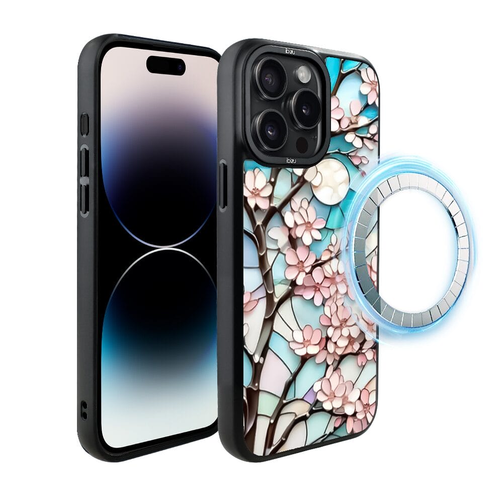 Etui do iPhone 14 Pro IBIZU DropGuard Matt z MagSafe, Barwy Szkła, Księżycowa Wiśnia