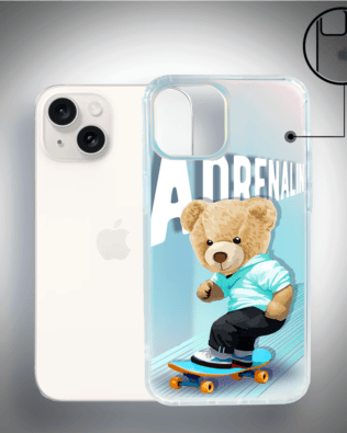 Etui do iPhone 14 IBIZU California Sunset, zmieniające kolor, Adrenalin, deskorolka