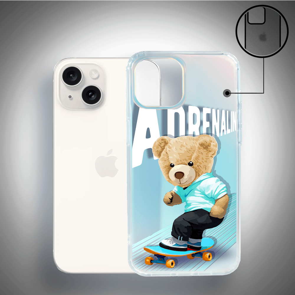 Etui do iPhone 14 IBIZU California Sunset, zmieniające kolor, Adrenalin, deskorolka - obrazek 2