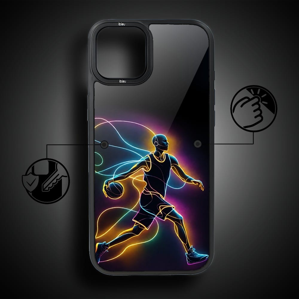 Etui do iPhone 15 IBIZU DropGuard Matt z MagSafe, #ElectroMove, Duch koszykówki - obrazek 7