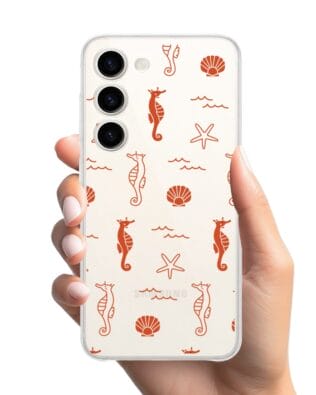 Etui do Samsung Galaxy S23 FE 5G przeźroczyste, silikonowe Flexi, wakacyjne wzory