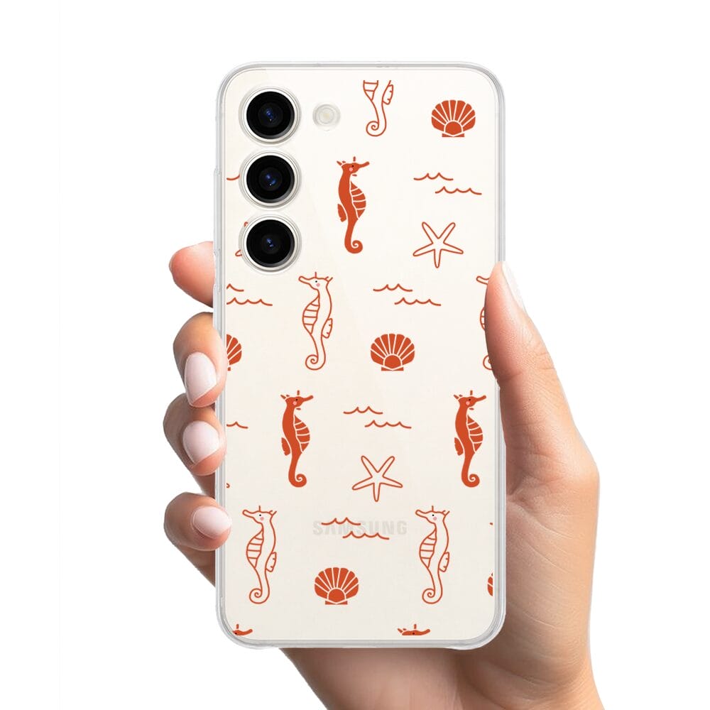 Etui do Samsung Galaxy S23 FE 5G przeźroczyste, silikonowe Flexi, wakacyjne wzory - obrazek 2