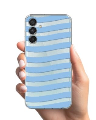 Etui do Samsung Galaxy M15 5G przeźroczyste, silikonowe Flexi, fale morskie