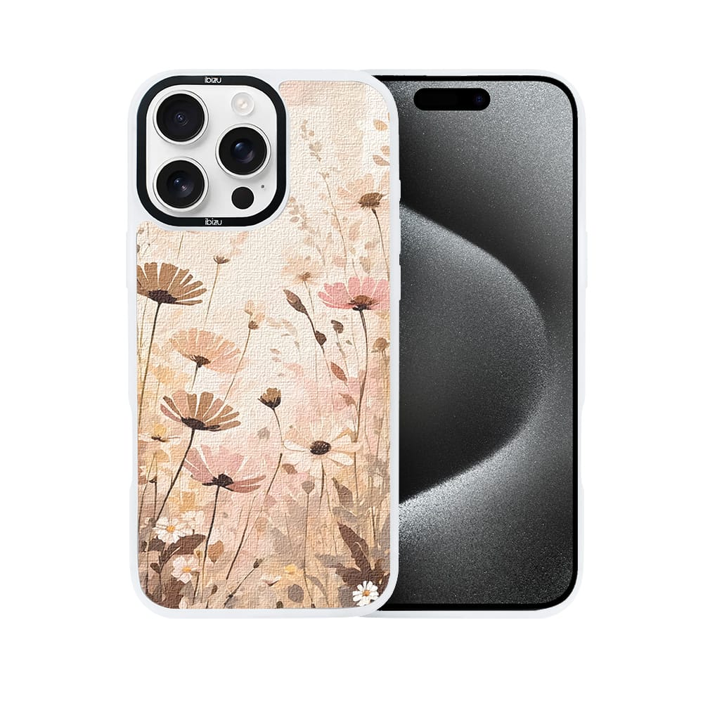 Etui do iPhone 15 Pro Max IBIZU DropGuard Matt z MagSafe, Boho, Kwiatowa łąka - obrazek 2