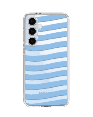 Etui do Samsung Galaxy S24 FE przeźroczyste, silikonowe Flexi, fale morskie