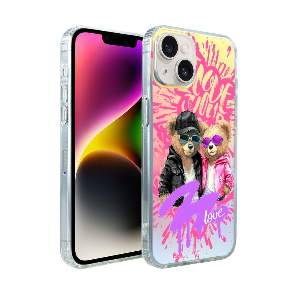 Etui do iPhone 14 IBIZU California Sunset z MagSafe, zmieniające kolor, Couple in Love, zakochana para