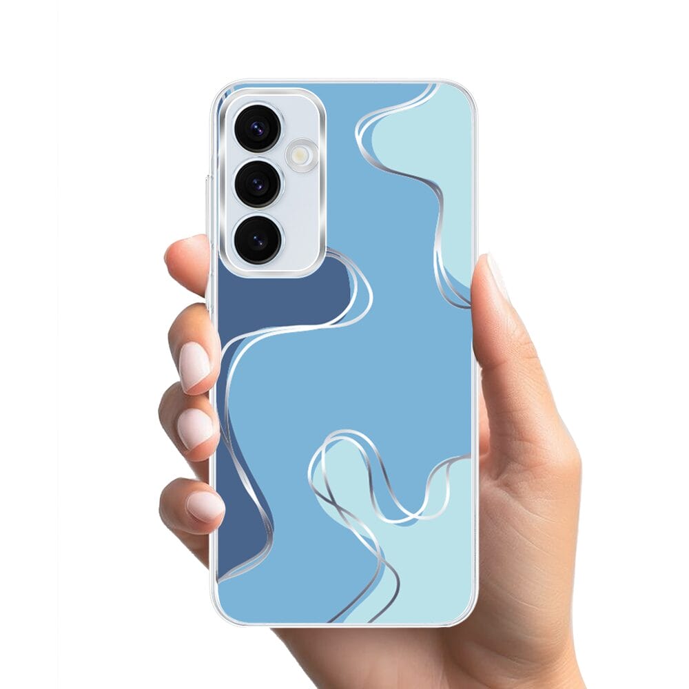 Etui do Samsung Galaxy A55 5G z MagSafe przeźroczyste, silikonowe Flexi, spokój oceanu - obrazek 2