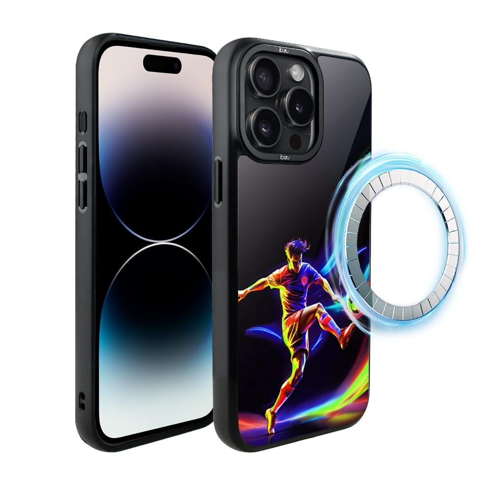 Etui do iPhone 14 Pro IBIZU DropGuard Matt z MagSafe, #ElectroMove, W rytmie piłki nożnej
