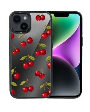 Etui do iPhone 14 IBIZU DropGuard Matt z MagSafe, Midnight, Wiśniowa noc