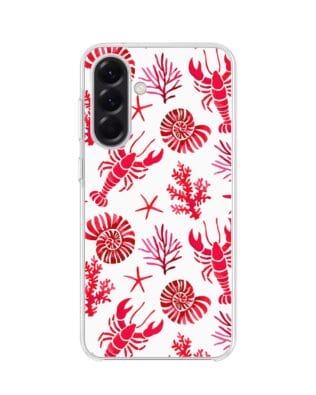 Etui do Samsung Galaxy A56 5G z MagSafe przeźroczyste, silikonowe Flexi, krab, muszle