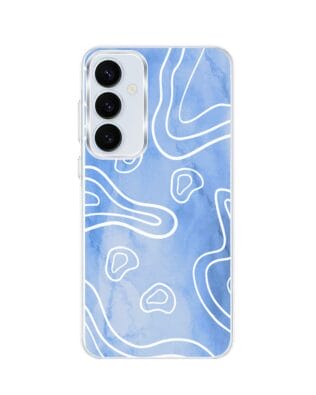 Etui do Samsung Galaxy A35 5G z MagSafe przeźroczyste, silikonowe Flexi, morski wzór