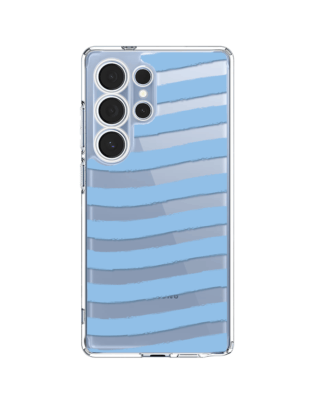 Etui do Samsung Galaxy S25 Ultra przeźroczyste, silikonowe Flexi, fale morskie