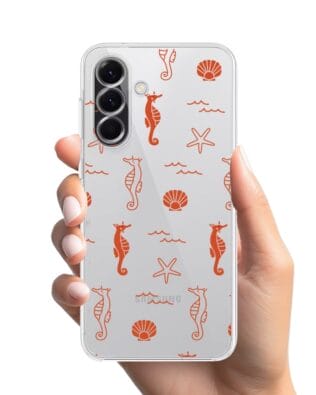 Etui do Samsung Galaxy A56 5G przeźroczyste, silikonowe Flexi, wakacyjne wzory