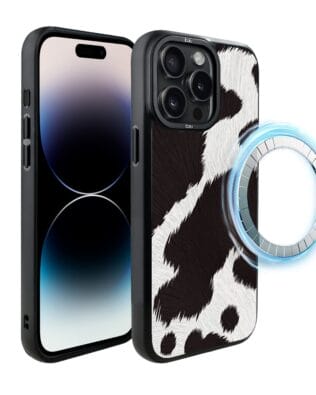 Etui do iPhone 14 Pro IBIZU DropGuard Matt z MagSafe, Zew Natury, Polska Krowa