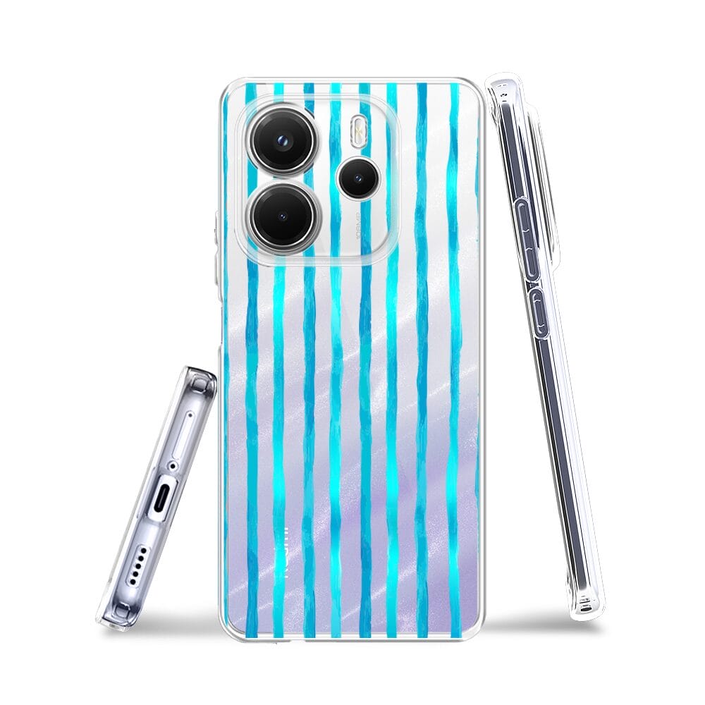 Etui do Xiaomi Redmi Note 14 5G przeźroczyste, silikonowe Flexi, szept fal - obrazek 3