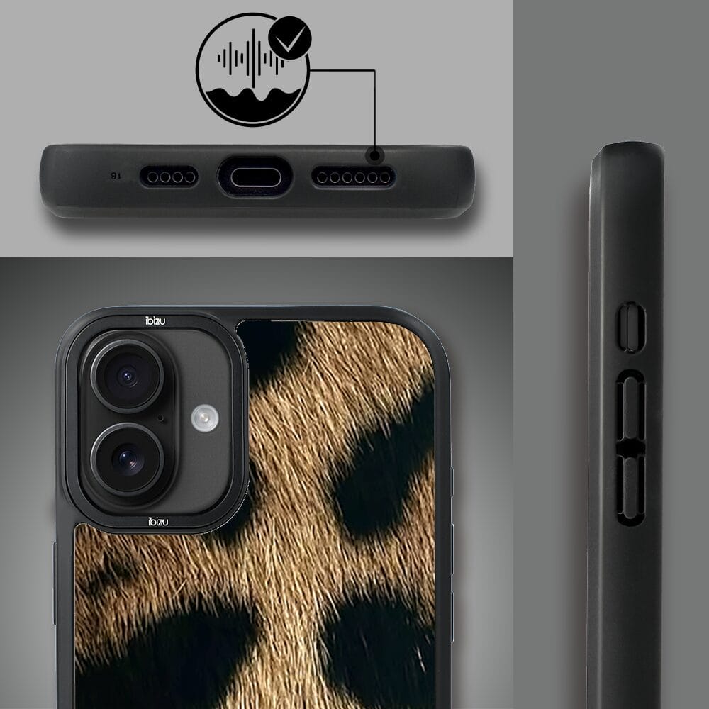 Etui do iPhone 16 Plus IBIZU DropGuard Matt z MagSafe, Zew Natury, Lampart - obrazek 6