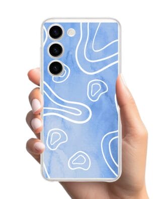 Etui do Samsung Galaxy S23 przeźroczyste, silikonowe Flexi, morski wzór