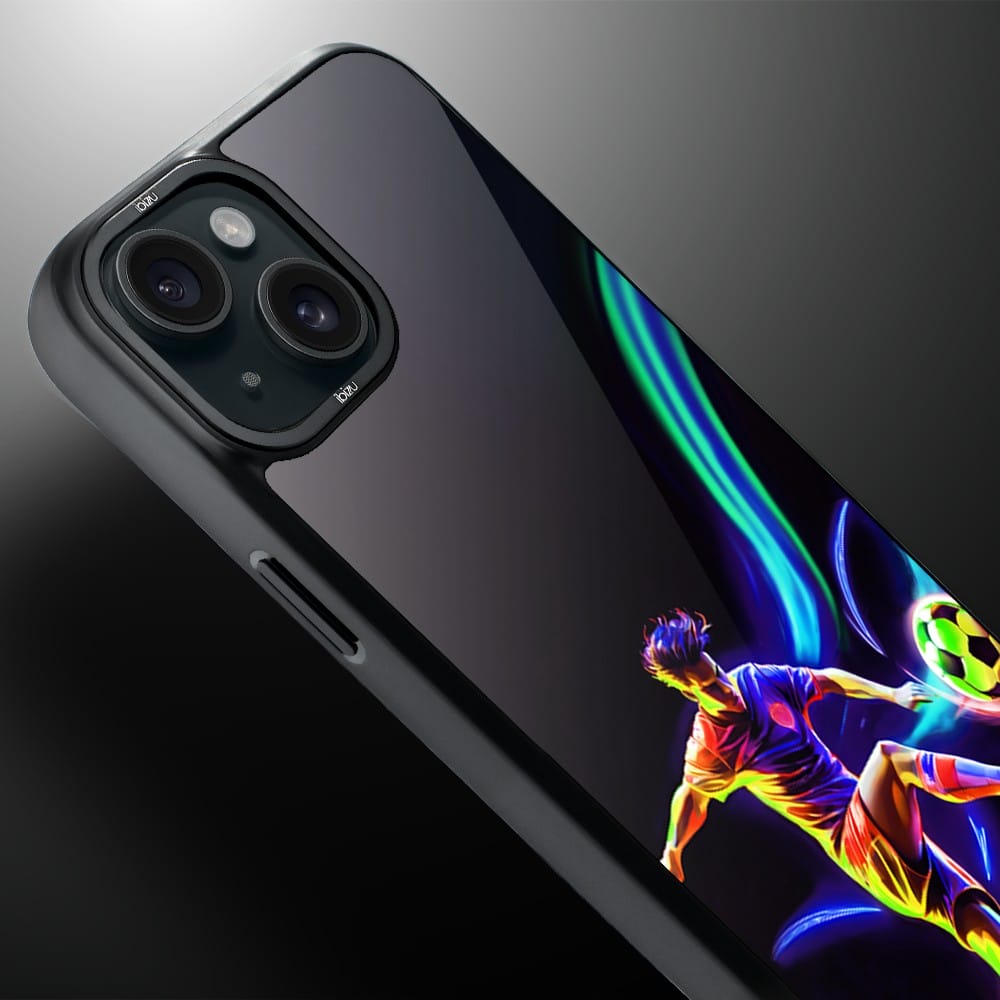 Etui do iPhone 15 IBIZU DropGuard Matt z MagSafe, #ElectroMove, W rytmie piłki nożnej - obrazek 4