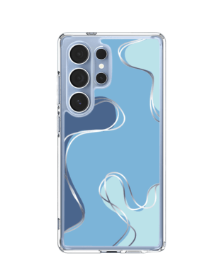 Etui do Samsung Galaxy S25 Ultra z MagSafe przeźroczyste, silikonowe Flexi, spokój oceanu