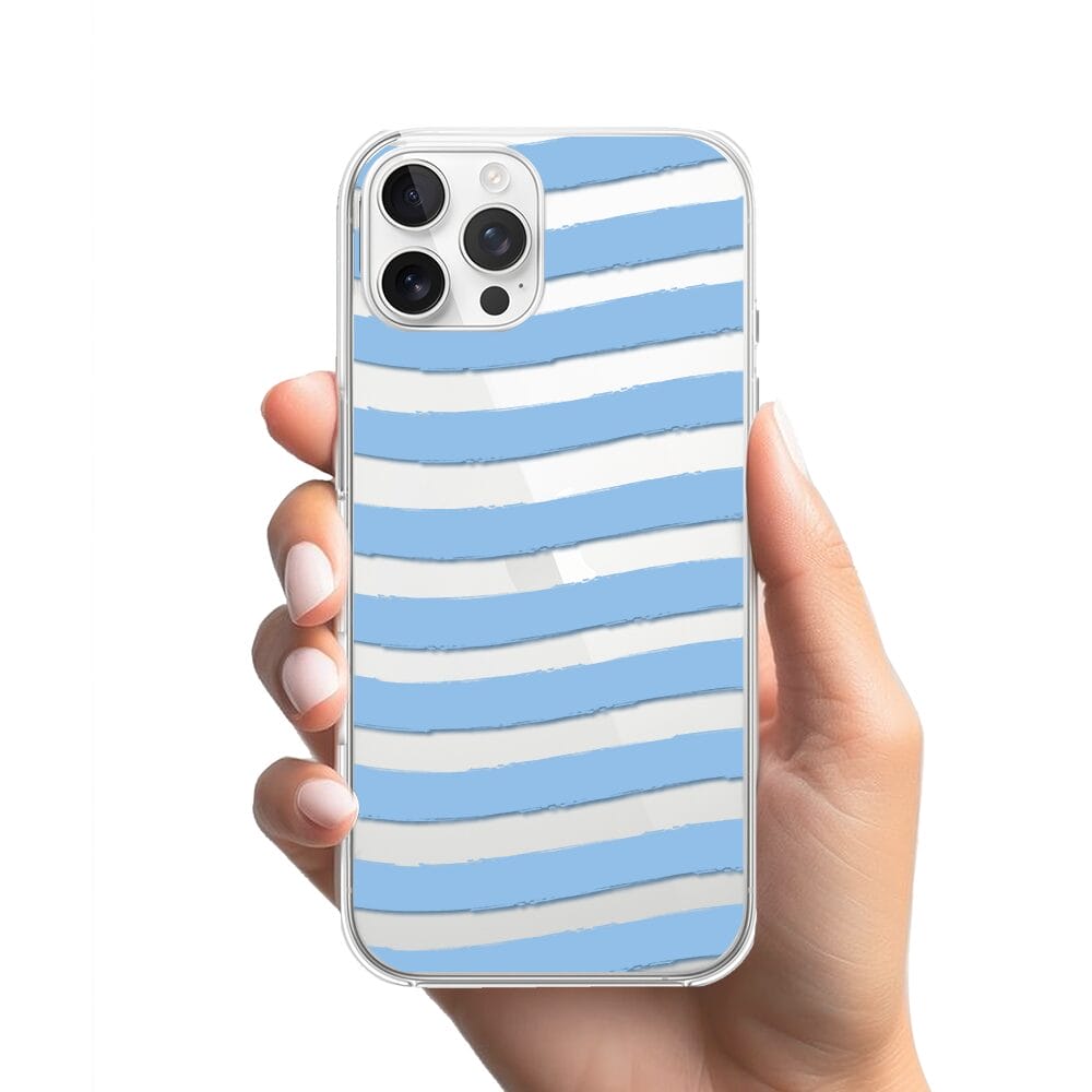 Etui do iPhone 12 Pro Max przeźroczyste, silikonowe Flexi, fale morskie - obrazek 2