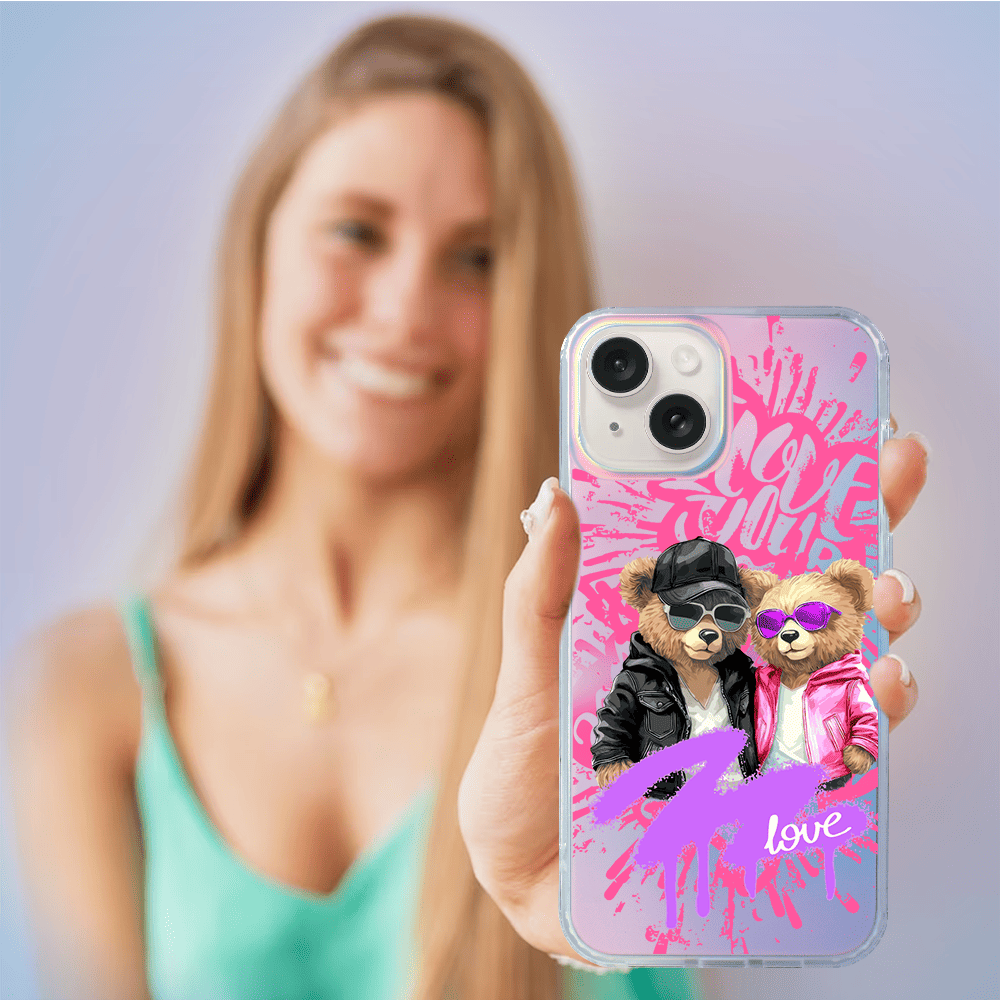 Etui do iPhone 14 IBIZU California Sunset z MagSafe, zmieniające kolor, Couple in Love, zakochana para - obrazek 5