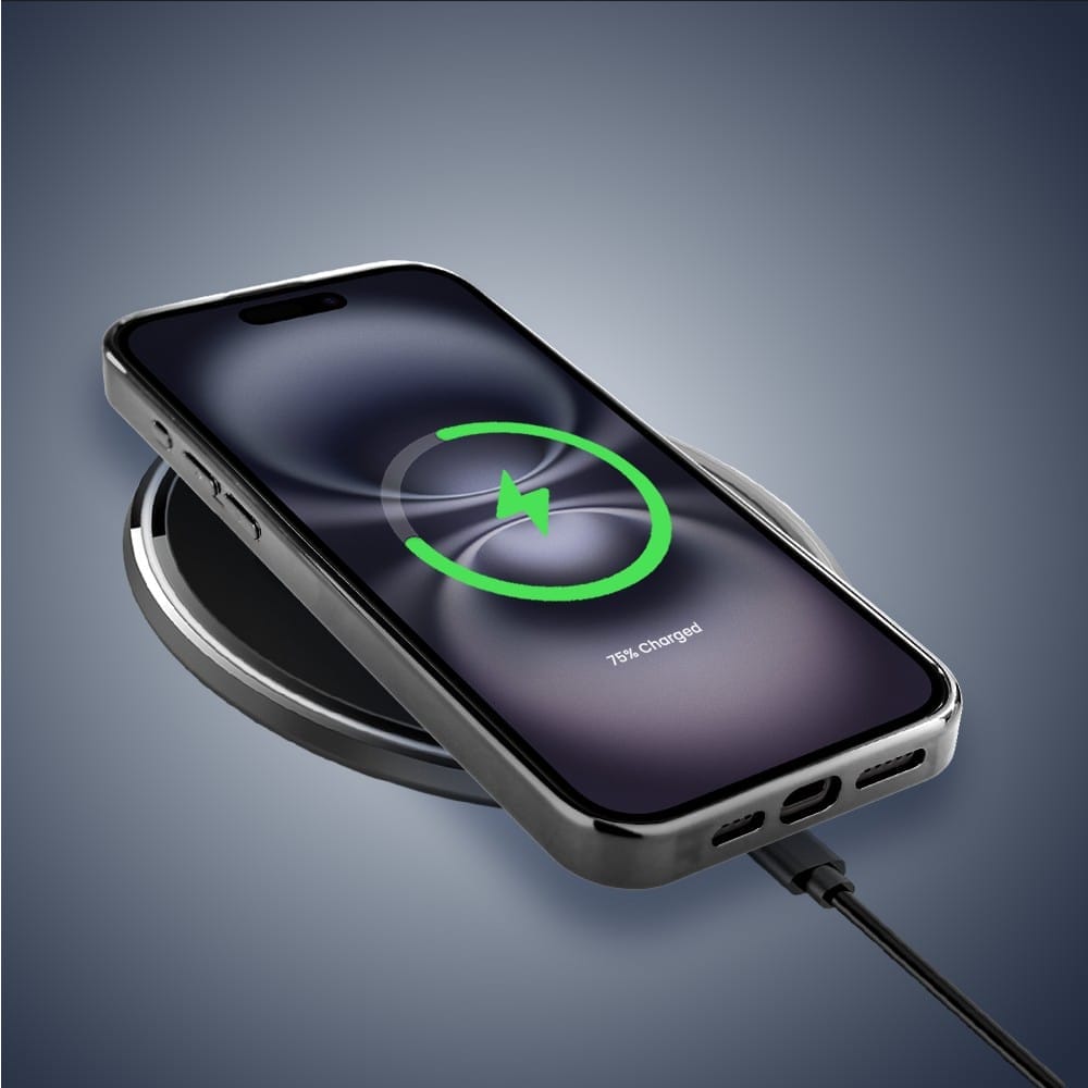 Etui do iPhone 16 IBIZU Elite Glass z MagSafe, Morze, Meduzy w głębinach, czarne - obrazek 8