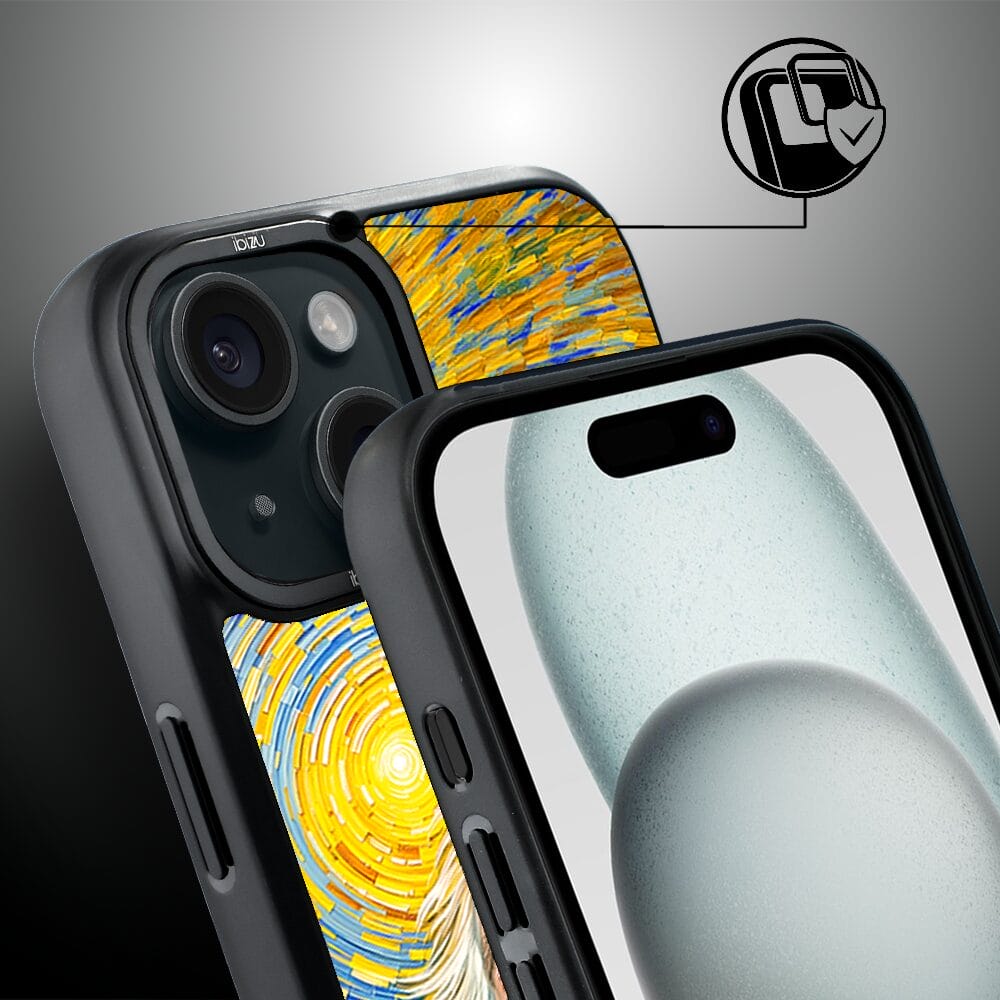 Etui do iPhone 15 IBIZU DropGuard Matt z MagSafe, Einstein - obrazek 3