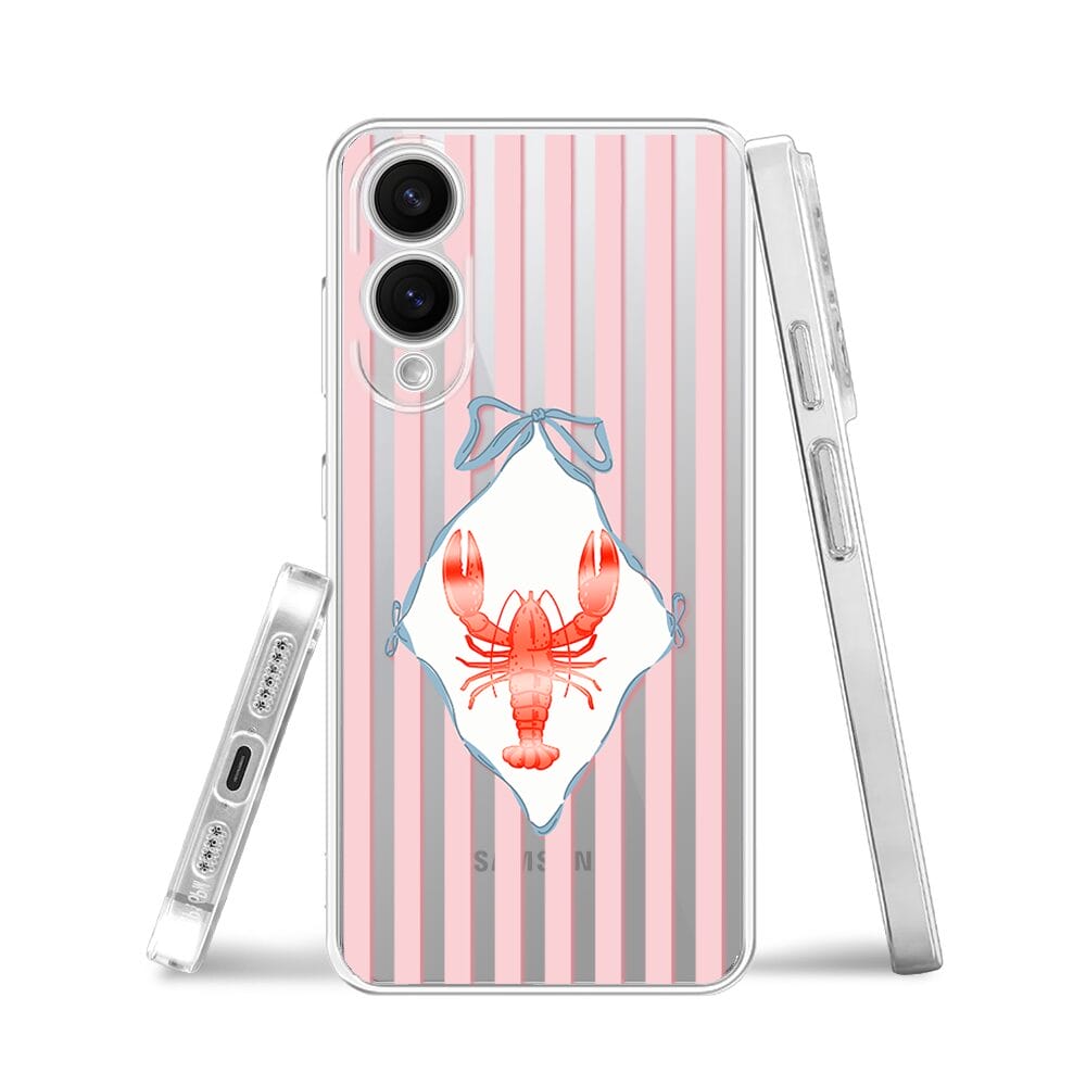 Etui do Samsung Galaxy S25 Edge przeźroczyste, silikonowe Flexi, Homar - obrazek 3