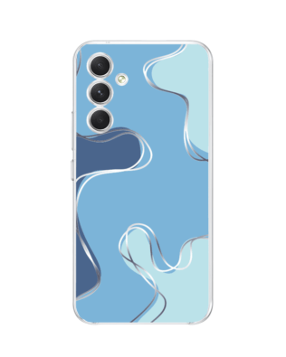 Etui do Samsung Galaxy A54 5G przeźroczyste, silikonowe Flexi, spokój oceanu