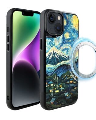 Etui do iPhone 14 Plus IBIZU DropGuard Matt z MagSafe, Van Gogh, gwieździsta noc
