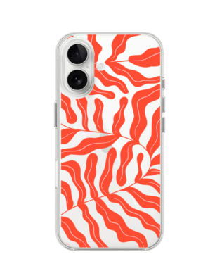 Etui do iPhone 16 przeźroczyste, silikonowe Flexi, rafa koralowa