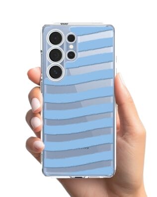 Etui do Samsung Galaxy S25 Ultra przeźroczyste, silikonowe Flexi, fale morskie