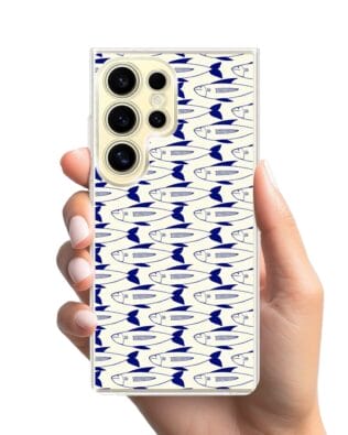 Etui do Samsung Galaxy S24 Ultra przeźroczyste, silikonowe Flexi, pływające rybki